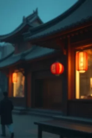 收音机里的告别海报：木桌上摆着老式电子管收音机