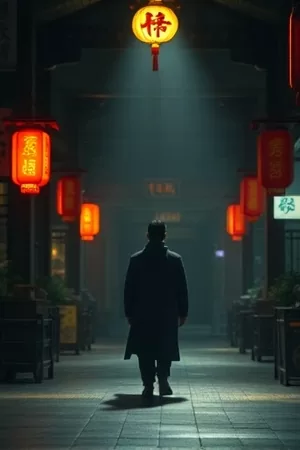 老式打字机海报：桌面上的黑色机械打字机与稿纸