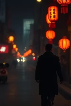 镜中第三天海报：洗手间镜子里的背影